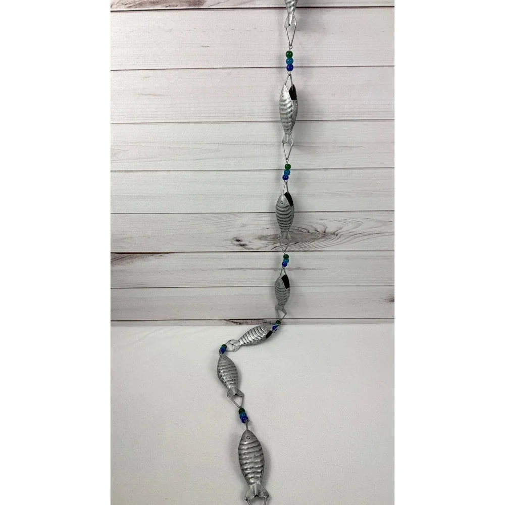 6-Foot Decorative‎ Hanging Metal Rain Chain & Garden Rainwater Catcher